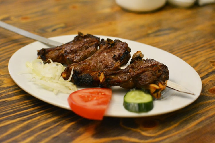 Плов и баранья корейка из Чайхона Халва