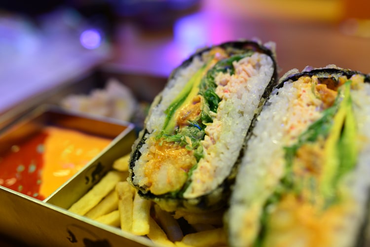 Горилла бургер с креветками