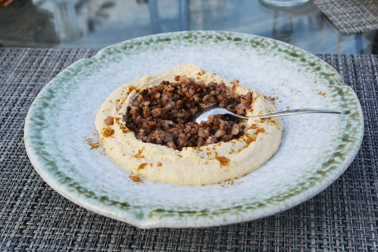 Хумус с бараниной