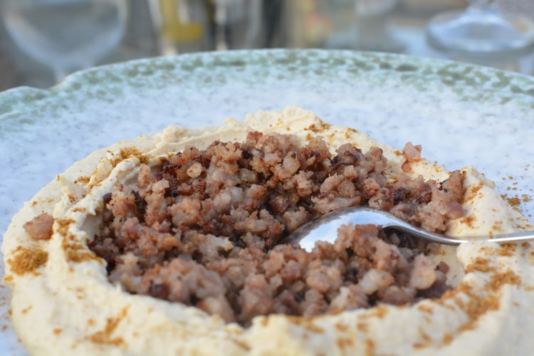 Хумус с бараниной