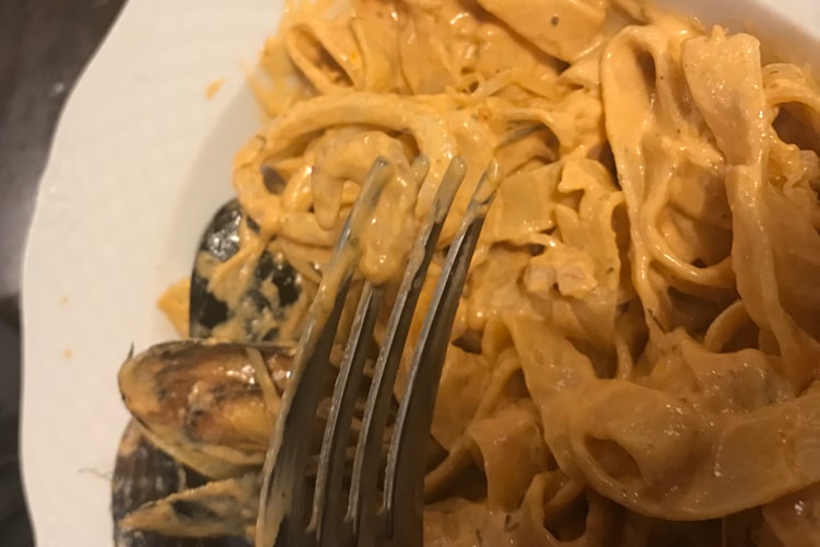 Фетучини с морепродуктами