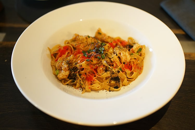 Паста с лангустинами