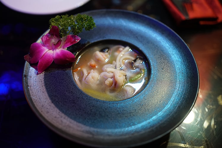 Удон с креветками