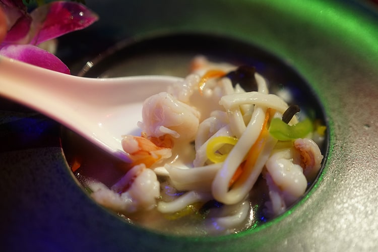 Удон с креветками