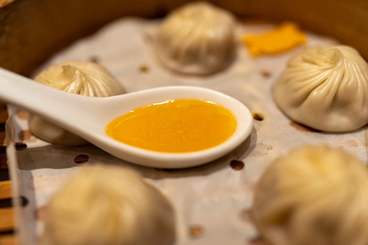 Сяо Лун Бао со свининой и крабом