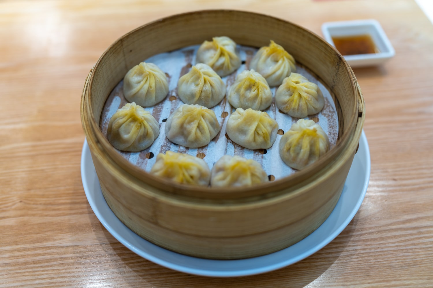 Сяо Лун Бао с мясом и крабом