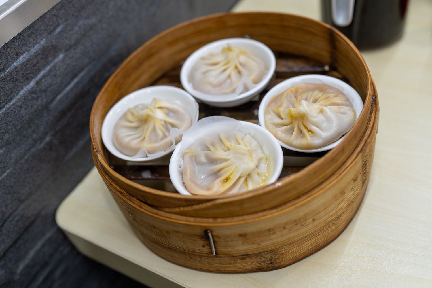 Сяо Лун Бао с мясом краба