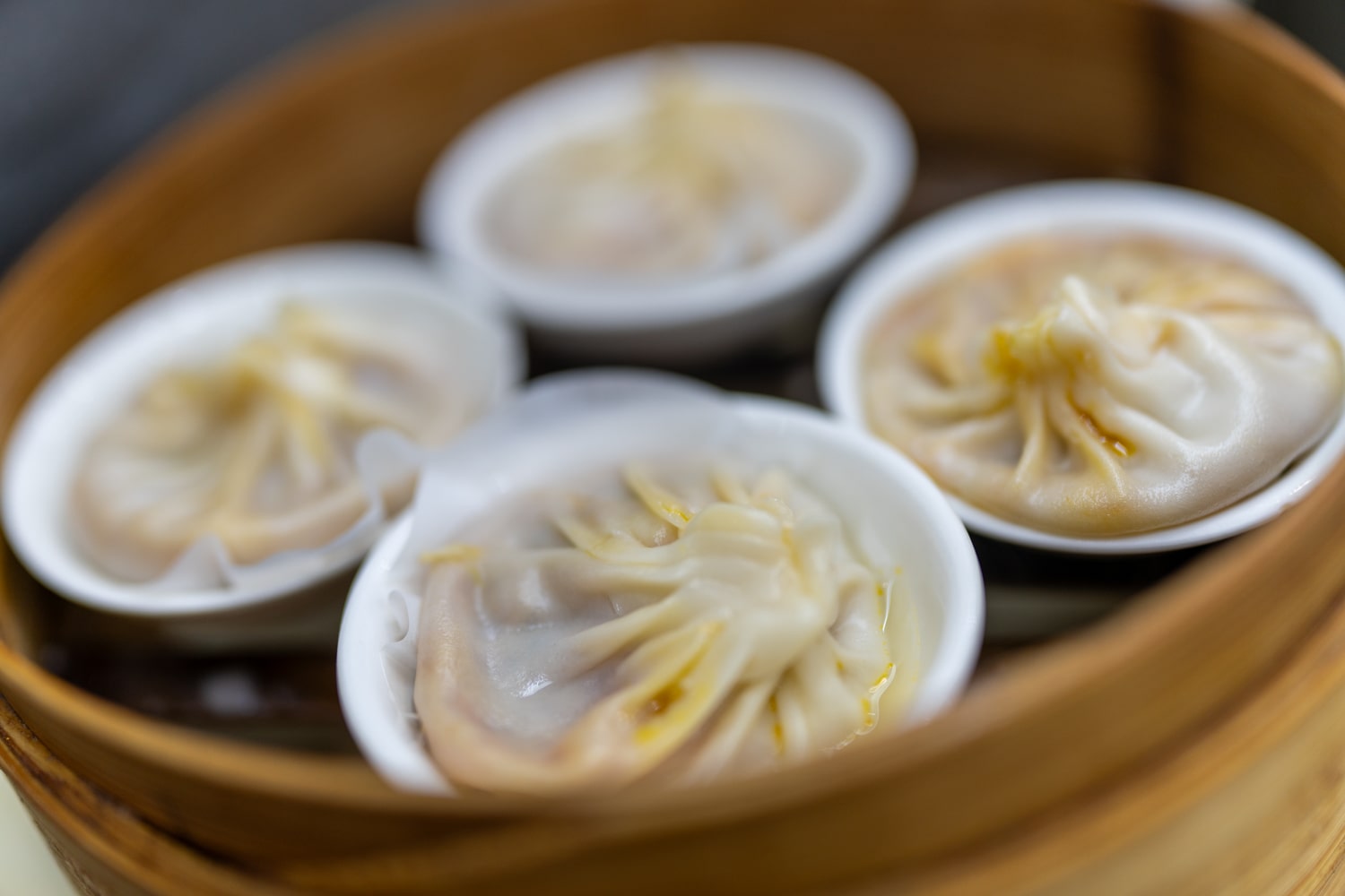 Сяо Лун Бао с мясом краба