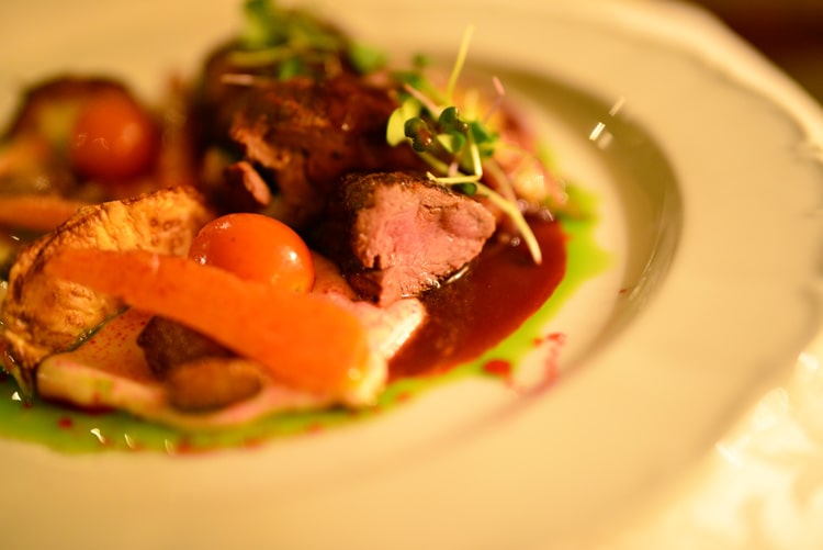 Филе оленины на гриле