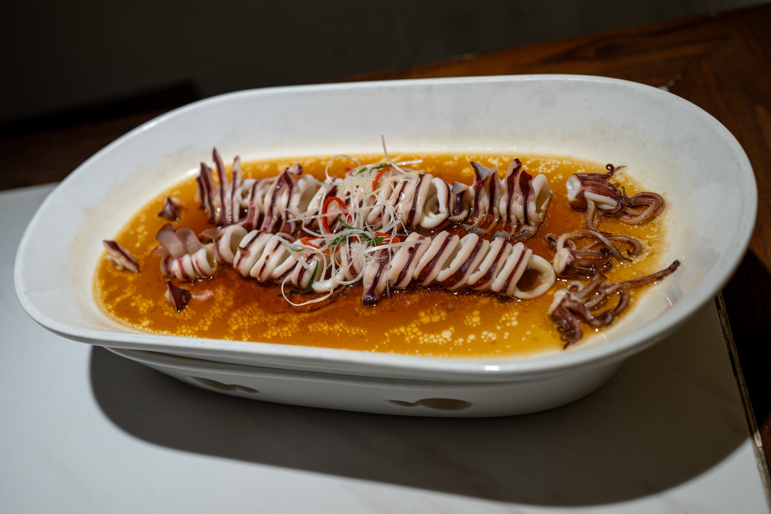 Кальмары в ароматном масле